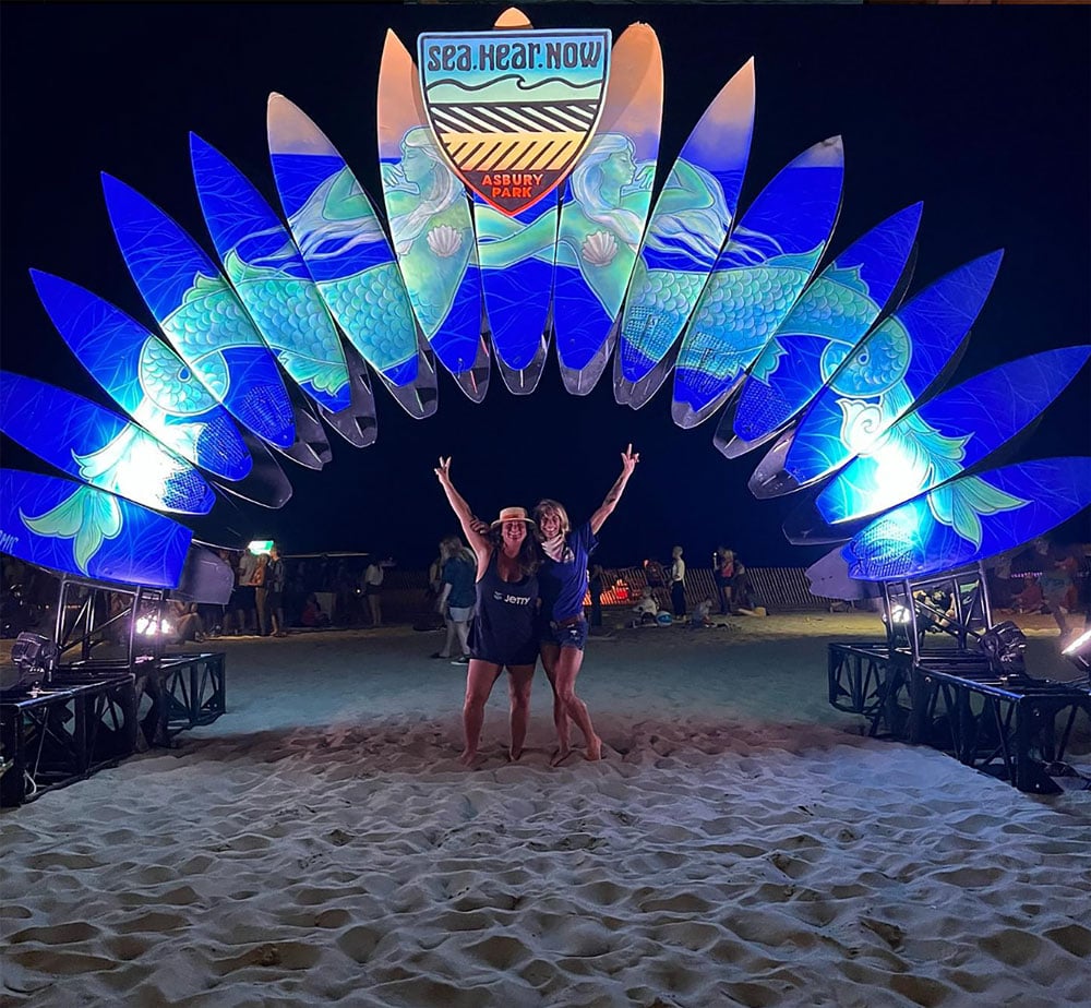 Lauren Brajer with the Surfrider Jersey Shore Chapter at the Sea Hear Now Festivalk